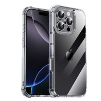 MoKo antichoc anti-rayures Transparent clair TPU PC étui de protection pour téléphone 2025 pour iPhone 16 Pro Max Plus