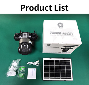 V380 Pro ba ống kính năng lượng mặt trời 4G camera an ninh ngoài trời PTZ camera ai theo dõi con người hai chiều không dây năng lượng mặt trời CCTV Camera - Product Image 5