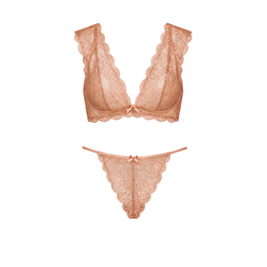 Lingerie <span class=keywords><strong>sexy</strong></span> haut de gamme pour femmes avec bordure picotée, 13 points de couture et bralette à col en V, lingerie <span class=keywords><strong>sexy</strong></span> pour la <span class=keywords><strong>photographie</strong></span> de boudoir - Product Image 2
