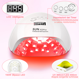 OEM/ODM Serviço Novo Design 65W SUNX13 Plus Vermelho UV Led Nail Lamp Salon Profissional Cura <span class=keywords><strong>Light</strong></span> Dryer <span class=keywords><strong>Machine</strong></span> Cor Branca - Product Image 2