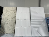 Panneau mural de placage de pierre PU décoratif 3D de luxe Apparence de pierre de roche Durable Imperméable Art mural luxueux et contemporain