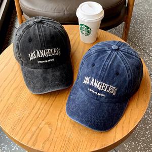 Gorra de béisbol deportiva original al por mayor, lavada, con efecto desgastado, visera curva personalizada, tejido 100% algodón, estampada con serigrafía, ajustable - Product Image 2