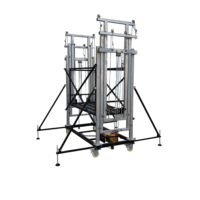 Machine de construction pour échafaudage électrique galvanisé Tables élévatrices en acier Plate-forme élévatrice Grues à treillis pour échelles de sécurité de bâtiment