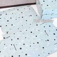 Caja de Regalo Cloud Diary con Diseño de Avión y Estrellas Color Menta, Estilo Ins, Cartón Blanco, Gran Capacidad, Reforzada