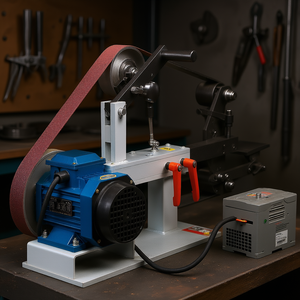 Meuleuse à bande 2 po x 82 po à vitesse variable pour le travail des métaux et la fabrication de couteaux, qualité professionnelle, moteur 1500W 2HP - Product Image 2
