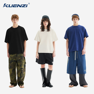 T-Shirt Bianche all'Ingrosso, 100% Cotone, Stampa Logo Personalizzata OEM, Magliette da Uomo Multi GSM Oversize con Spalle Cadenti, Streetwear Kuenzi DTG - Product Image 5
