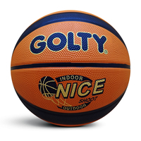 GBR-1011D GOLTY Taille 7 Poids 580-620G et circonférence 750-780MM avec basket-ball en caoutchouc lourd Original Custom Entertainment