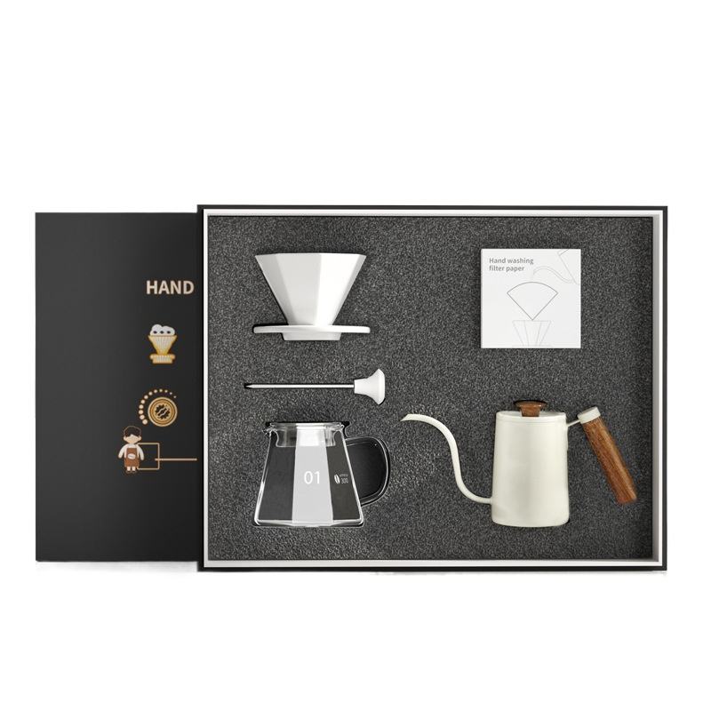 Off-white hand-brewed pot set