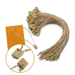 カスタムシールタグ付きロープファッションハングタグ、衣料品用ストリングタグ、中国製100%天然麻ロープストリング販売中 - Product Image 6