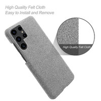Pour Laudtec SJK922 étui de téléphone portable en tissu léger et léger pour Samsung S25/S24 FE Plus Ultra PC respectueux de la peau