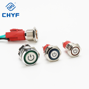 19mm 22mm không thấm nước thuyền chuyển đổi IP67 thép không gỉ nút nhấn thiết bị chuyển mạch chyf cao hiện tại 15A 10A kim loại đẩy nút chuyển đổi - Product Image 6