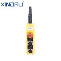 XCD-62C bonne qualité grue 2A de levage étanche bouton poussoir interrupteur de commande de boîte