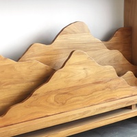 Table console moderne en bois massif éclairée, écologique, durable, pour entrée, hall, salon, hôtel