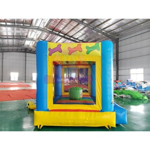 Castillo Inflable con Temática <span class=keywords><strong>de</strong></span> Perro Rescatador <span class=keywords><strong>de</strong></span> Dibujos Animados, Azul y Amarillo, para Fiestas Infantiles y Alquiler Comercial - Product Image 4