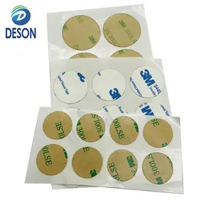 Deson Die Cut 3M High Strong Transparent Black Double Sided Adhesive Traceless Easy To Tear Not Residual Acrylic PET Tape