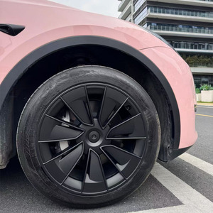 4PCS 19 Inch Upgraded Hubcaps pour Tesla Model Y 2025 Hub Caps Wheel Cover Replacement Decoration Accessories - Product Image 1