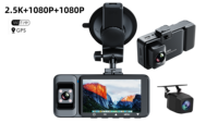 Caméra de tableau de bord 1080P FHD 4 canaux pour voiture avec caméra de voiture avant gauche droite arrière WiFi GPS Dash Cam 8pcs IR Night Vision Video Recorder