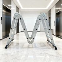 Vente directe du fabricant, échelle extensible moderne en aluminium de 20 pieds, pliable, pour escaliers, supermarché, appartement, atelier