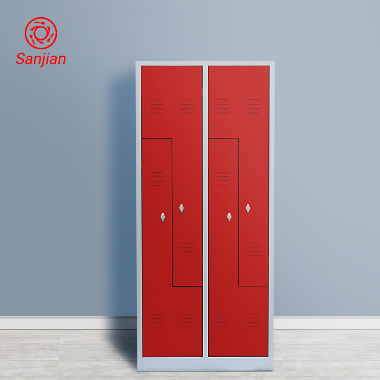 Новый дизайн, Гимнастический центр, бассейн для хранения одежды, 4 двери, Z-образная сталь, гимнастический шкафчик для раздевалок