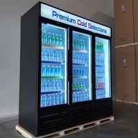 Réfrigérateur Pepsi en gros, 2 portes, double porte vitrée, vitrine réfrigérée pour supermarché, Visicooler, refroidisseur de boissons