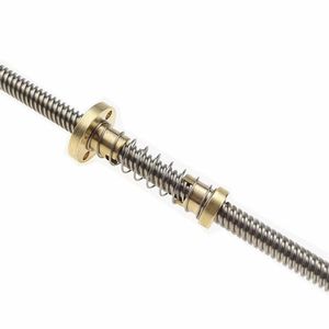 Hình thang vít thanh chống backlash Nut Set, Chống phản ứng dữ dội Nylon nhựa đồng Nut, thép không gỉ hình thang vít Rod - Product Image 6