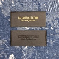 Patch 3D personnalisé de haute qualité avec logo, en cuir de vachette haut de gamme, toile et PVC, pour vêtements