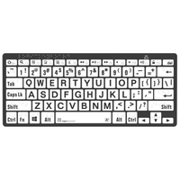 Clavier miniature en braille et en caractères larges noir sur blanc pour Windows
