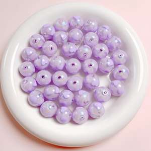 16MM couleur bonbon clignotant coeur rond perles acryliques pour bricolage matériaux faits à la main Bracelet accessoires sac article suspendu - Product Image 3