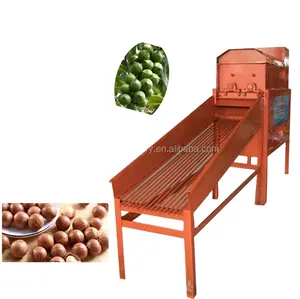 Ruwe/groen amandel cracker/Macadamianoten dunschiller/moer shell cracker machine