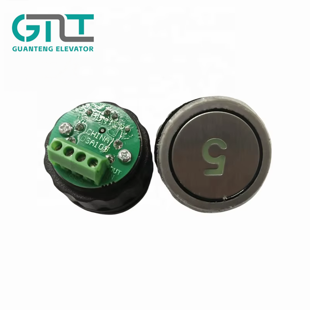 28mm Cutout Red Light DS-3 Elevator Push Button DSA109 Modern ABS Material Terminal Post Replacement Spare Parts