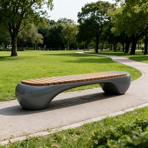 B33 Fiberglass Midcentury Design Hospital Gym Commercial Waiting Chair Indoor Outdoor Mall Public Area Stylish Eco-Friendly - Product Image 1