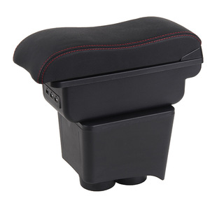 Reposabrazos Central para Asiento de Coche, Caja de Almacenamiento sin Perforaciones para <span class=keywords><strong>Volkswagen</strong></span> <span class=keywords><strong>Polo</strong></span> 04-11 - Product Image 1