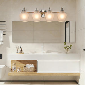 Lámparas de Pared Modernas para Sala de Estar, Metal + Vidrio, 2700K Blanco Cálido, Control de Interruptor, Regulable, Iluminación Interior - Product Image 4