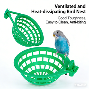 <span class=keywords><strong>Nido</strong></span> de Plástico Ventilado <span class=keywords><strong>para</strong></span> <span class=keywords><strong>Pájaros</strong></span>, <span class=keywords><strong>para</strong></span> Periquitos, Pinzones, Canarios, <span class=keywords><strong>Nido</strong></span> de Cría - Product Image 3