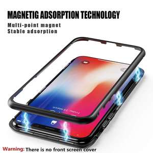 Fundas protectoras para teléfono móvil con adsorción magnética de cristal, de un solo lado, último diseño, 360 - Product Image 3