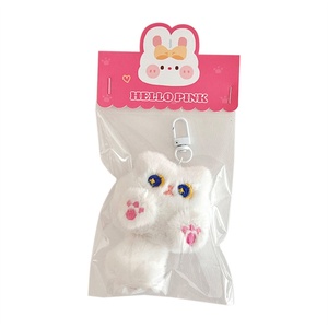 Lindo colgante de gato de dibujos animados de peluche suave Mochila De niña muñeca decorativa Regalo De estudiante al por mayor-llaveros Juguetes - Product Image 5