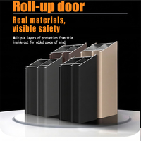 Portes de garage enroulables électriques en aluminium, portail automatique à enroulement, surface finie, prévention des incendies, entrée extérieure pour garage