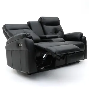 Geeksofa 3+2+1 Modern Design Microfiber Fabric Motion Electric Recliner Sofa Set With Wall Hugger Mechanism And Type Charge