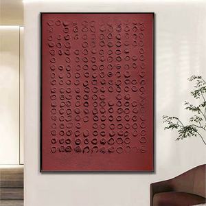 Pintura al Óleo en Relieve 3D Hecha a Mano Estilo Wabi Sabi sobre Lienzo, Decoración Minimalista para Sala de Estar, Pintura Mural Grande para Decoración de Interiores de Casa - Product Image 3