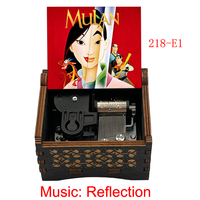 Boîte à musique vintage 18 notes Réflexion Princesse guerrière chinoise Mulan - Idée cadeau et souvenir idéale pour enfants, amis et familles
