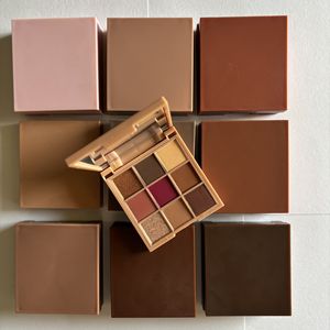 Выбор собственных цветов и палитра теней для век под собственной торговой маркой, 9 видов цветов водонепроницаемая длинная палитра теней для век телесного цвета, коричневая палитра теней для век - Product Image 3
