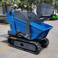 Mini-dumper automoteur chenillé 4x4 de Chine, petit transporteur, mini-dumper à chenilles, vente en gros, mini-dumper haute efficacité 500kg 800kg