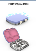 Boîte à bento en acier inoxydable SS304 étanche pour enfants Conteneurs à déjeuner de qualité alimentaire Récipient de stockage de nourriture portable sans BPA pour enfants