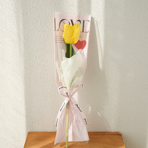 Evergreenwrap - Fundas Transparentes Impermeables para Rosas Individuales con Estampado de Amor, Bolsas para Flores de Primera Calidad, Envoltorios Florales para Manualidades, Venta al por Mayor - Product Image 6