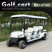 Voiturette de golf électrique homologuée pour la route, 8 places, équipée de feux LED, certifiée CE, véhicule de navettage pour hôtels et complexes hôteliers