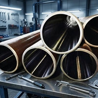 Tube de précision E355, 125x100mm, longueur 5800mm, pour cylindre hydraulique, tube en acier sans soudure
