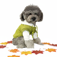 Vêtements de mode pour animaux de compagnie – Sweat à capuche pour chien 100 % coton, doublure polaire écologique, hiver, sport, coutures contrastées, chaud, design deux pièces, coloré