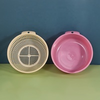 Vente en gros de corbeille d'égouttage double couche multifonctionnelle pour la cuisine, les fruits et les légumes, récipient de stockage en plastique pour fruits