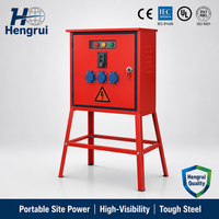Boîte de distribution d'énergie temporaire pour chantier de construction JSP, boîte de distribution industrielle résistante aux intempéries avec protection contre les fuites