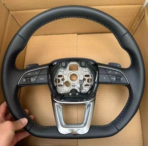 Volant en fibre de carbone pour <span class=keywords><strong>Audi</strong></span> A4 A5 8T A6 C7 A7 Q5 8R, volant universel personnalisé avec LED forgées, mise à niveau TT pour <span class=keywords><strong>Audi</strong></span> - Product Image 5